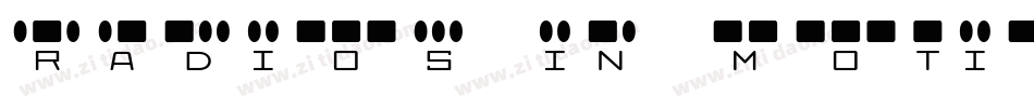 Radios in Motion字体转换